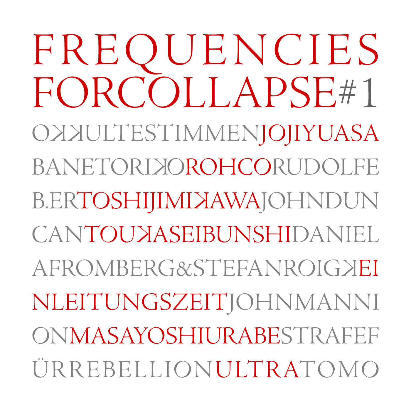 FREQUENCIES FOR COLLAPSE #1 at LaFaceB.live